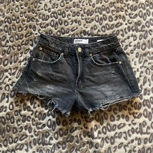 Garage Black Denim Shorts